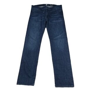 7 For All‎ Mankind Slimmy Denim Jeans Blue Wash Slim Fit Size 36x30